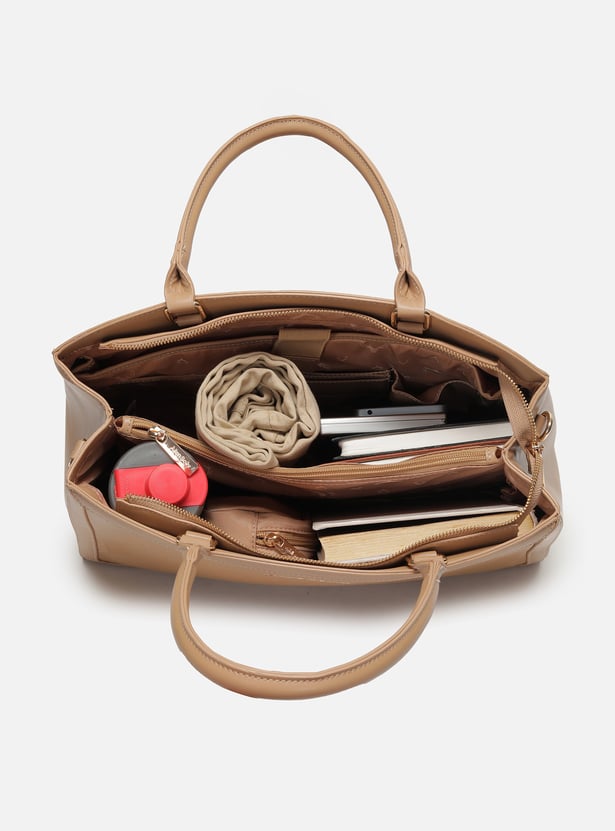 ALLEN SOLLY Solid Laptop Bag