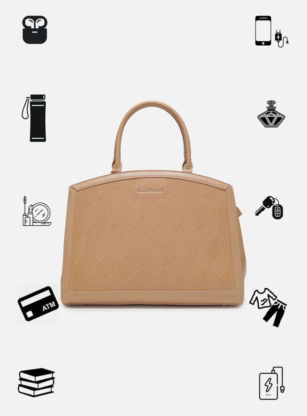 ALLEN SOLLY Solid Laptop Bag