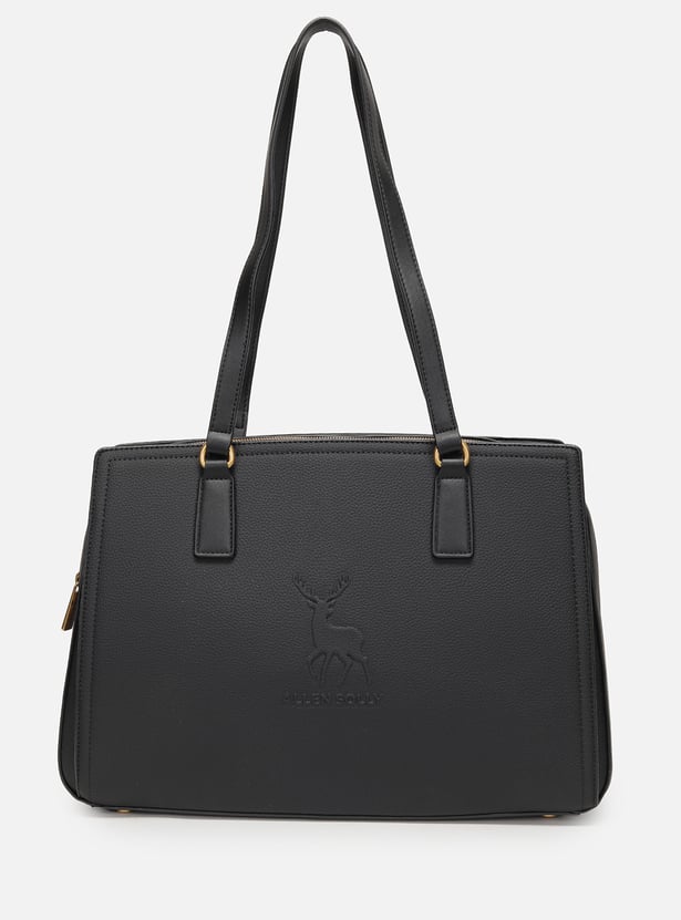 ALLEN SOLLY Solid Laptop Bag