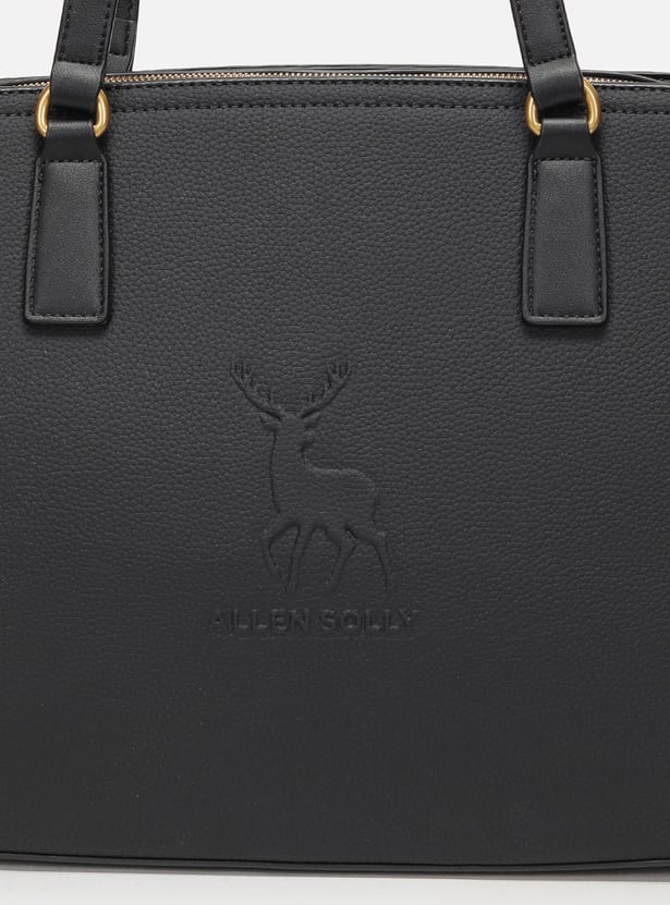 ALLEN SOLLY Solid Laptop Bag