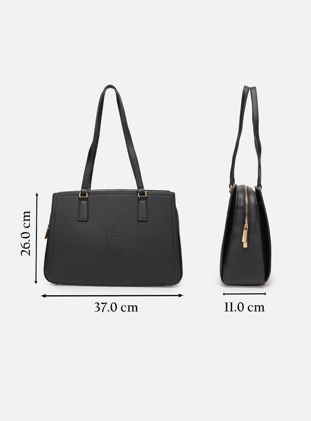 ALLEN SOLLY Solid Laptop Bag