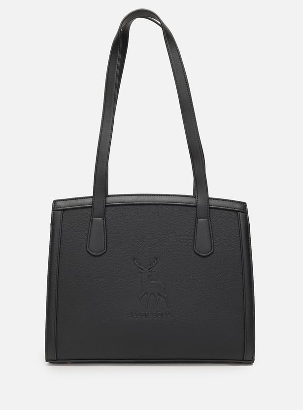 ALLEN SOLLY Solid Laptop Bag