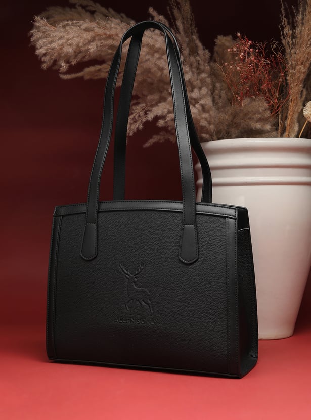 ALLEN SOLLY Solid Laptop Bag