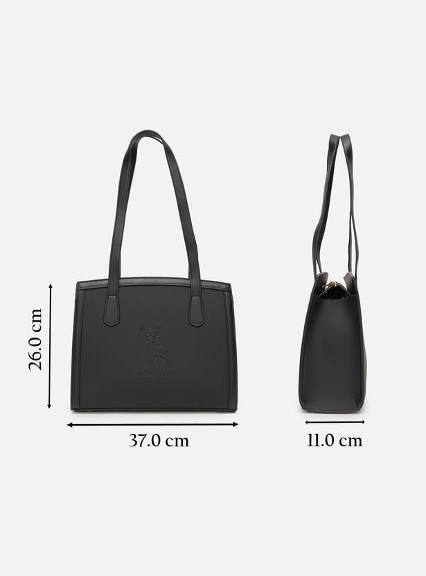 ALLEN SOLLY Solid Laptop Bag