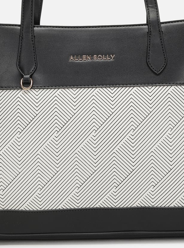 ALLEN SOLLY Patterned Laptop Bag