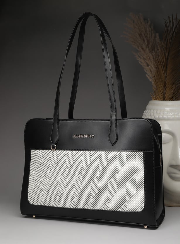 ALLEN SOLLY Patterned Laptop Bag