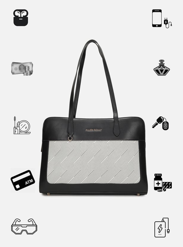 ALLEN SOLLY Patterned Laptop Bag