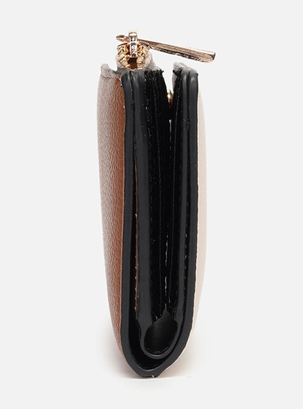 ALLEN SOLLY Solid Wristlet Wallet