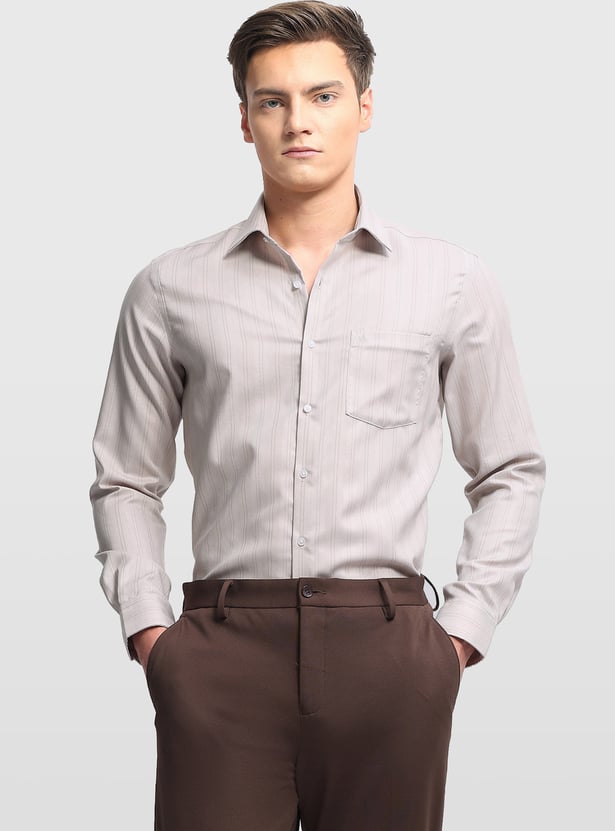 ARROW Striped Manhattan Formal Shirt (Slim)