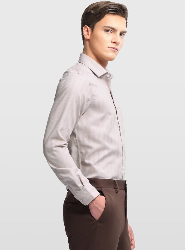 ARROW Striped Manhattan Formal Shirt (Slim)