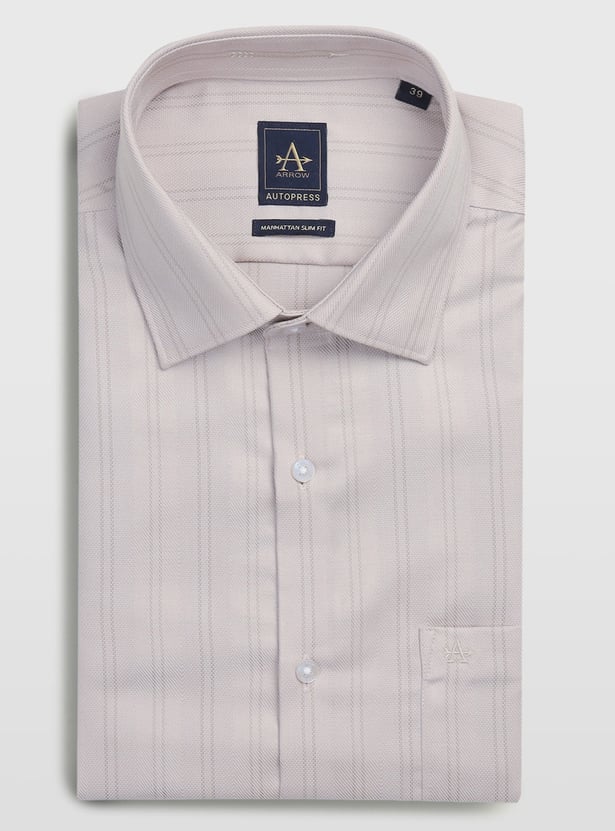 ARROW Striped Manhattan Formal Shirt (Slim)