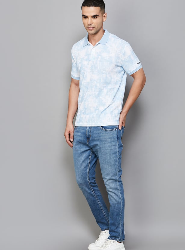 US POLO ASSN Washed Slim Tapered Jeans