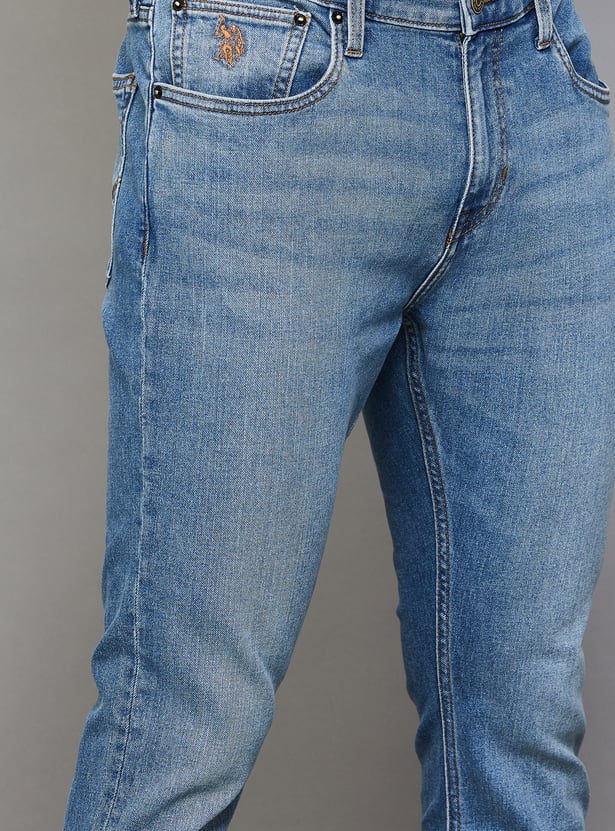 US POLO ASSN Washed Slim Tapered Jeans