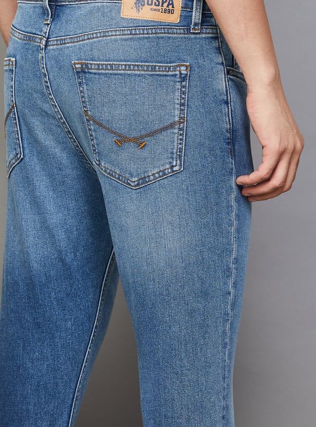 US POLO ASSN Washed Slim Tapered Jeans