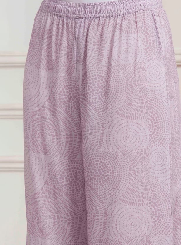 BIBA Floral Print A-line Kurta Set
