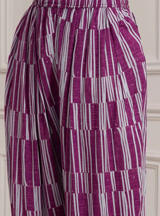 BIBA Embroidered Straight Kurta Set
