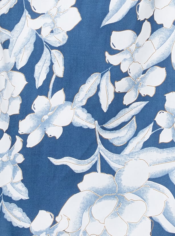 MELANGE Floral Print Straight Kurta