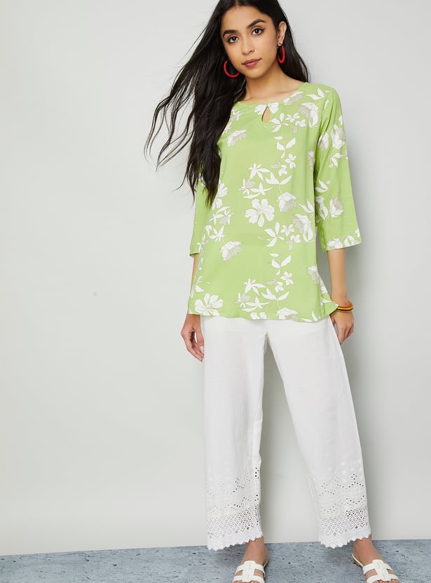 MELANGE Floral Print Kurti