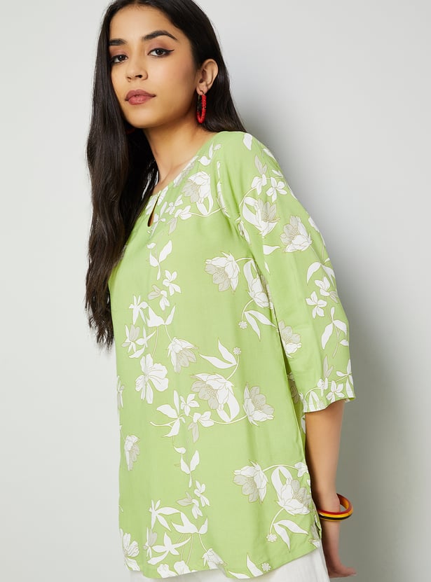 MELANGE Floral Print Kurti