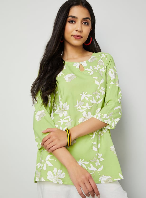 MELANGE Floral Print Kurti