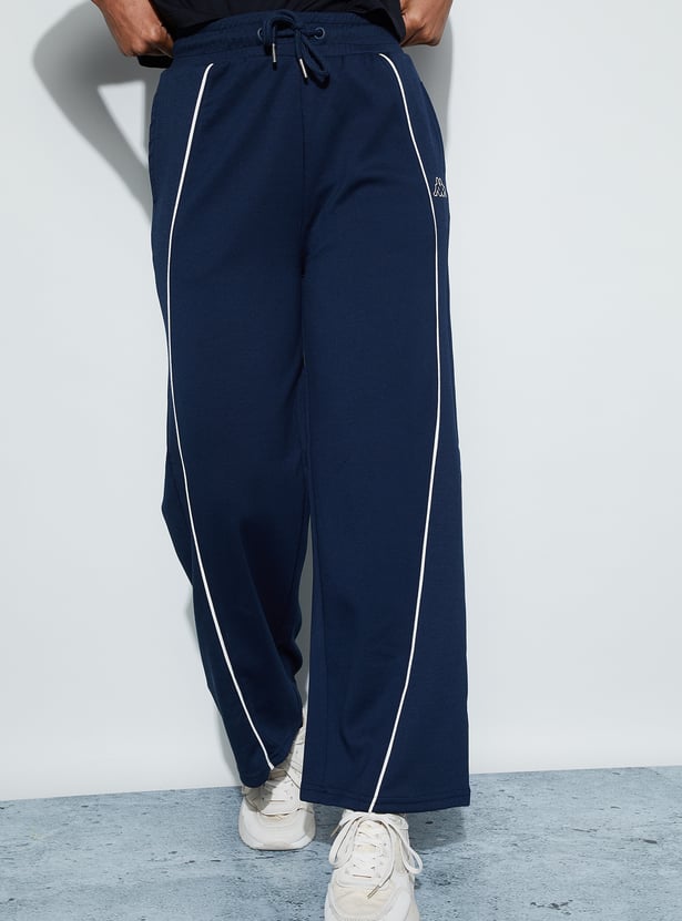 KAPPA Solid Mid-Rise Track Pants
