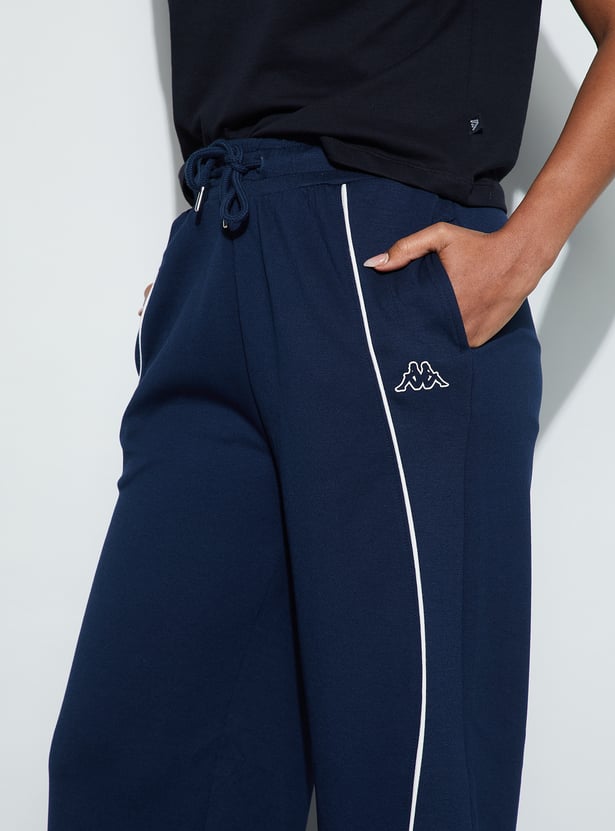 KAPPA Solid Mid-Rise Track Pants
