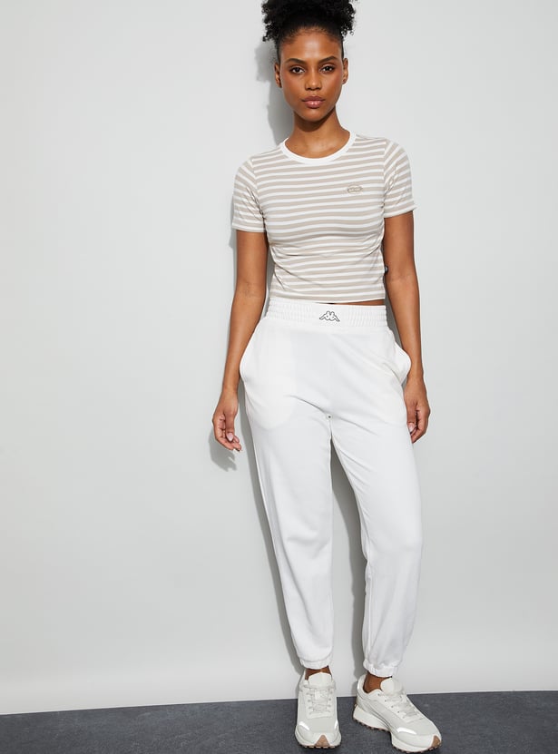 KAPPA Striped Crop T-shirt