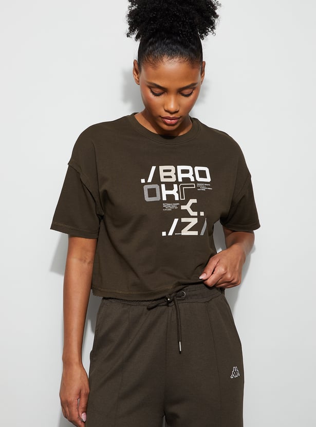KAPPA Graphic Print Crop T-shirt