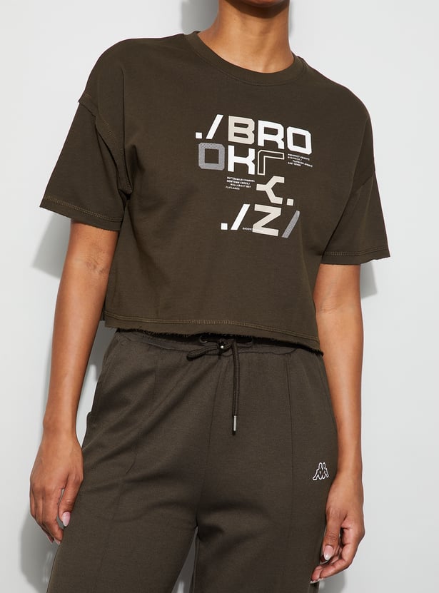 KAPPA Graphic Print Crop T-shirt