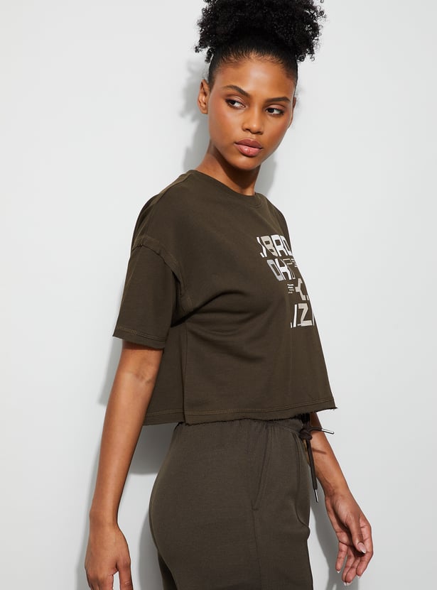 KAPPA Graphic Print Crop T-shirt