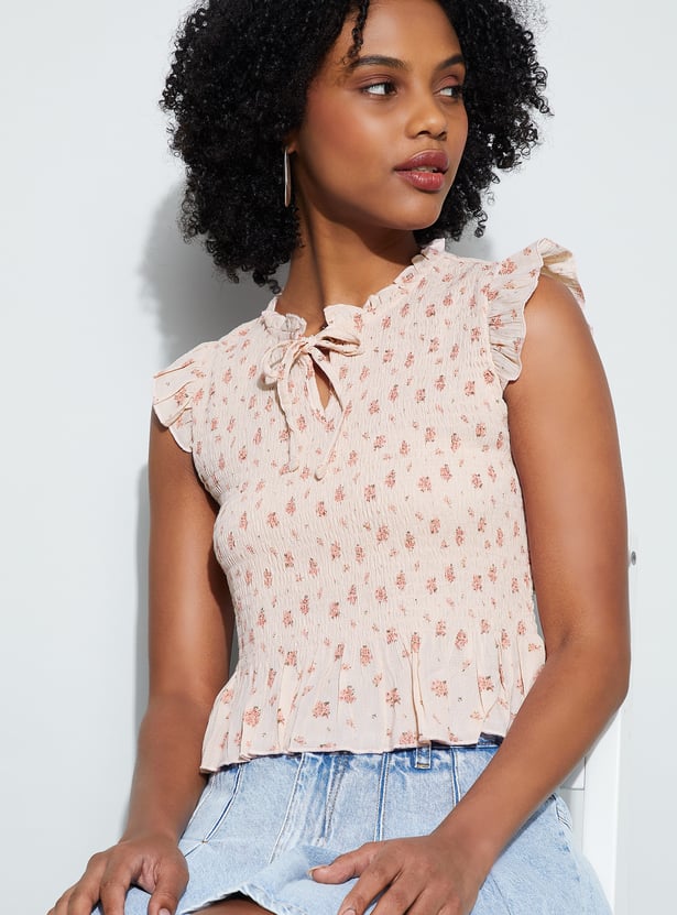 GINGER Smocked Top