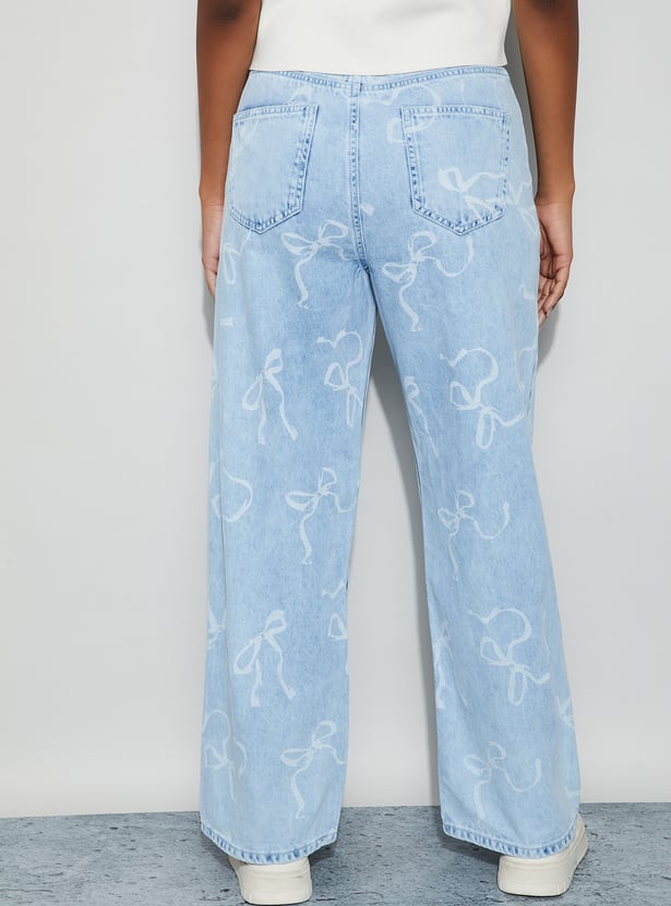 GINGER Printed Woven Jeans
