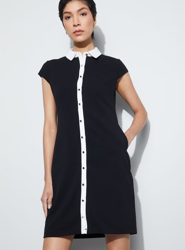 CODE CLASSIC Button-Down Shift Dress