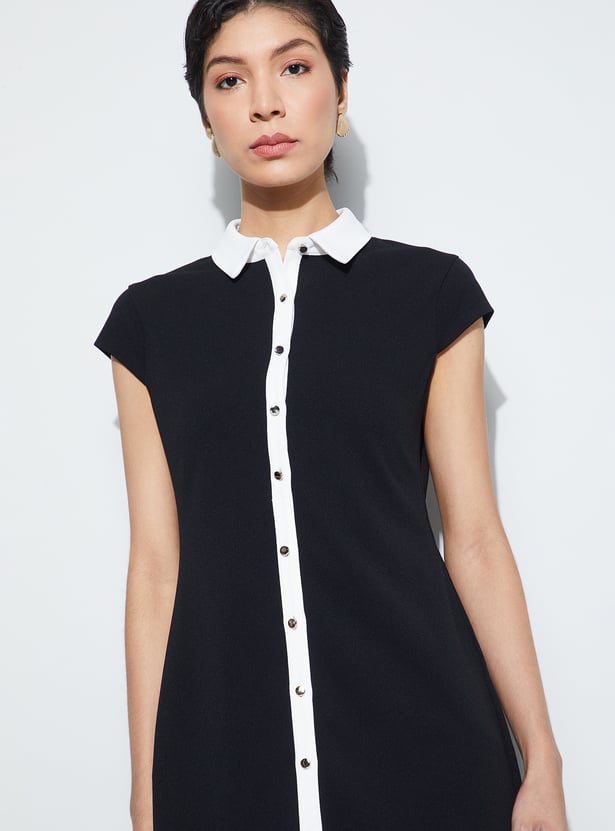 CODE CLASSIC Button-Down Shift Dress