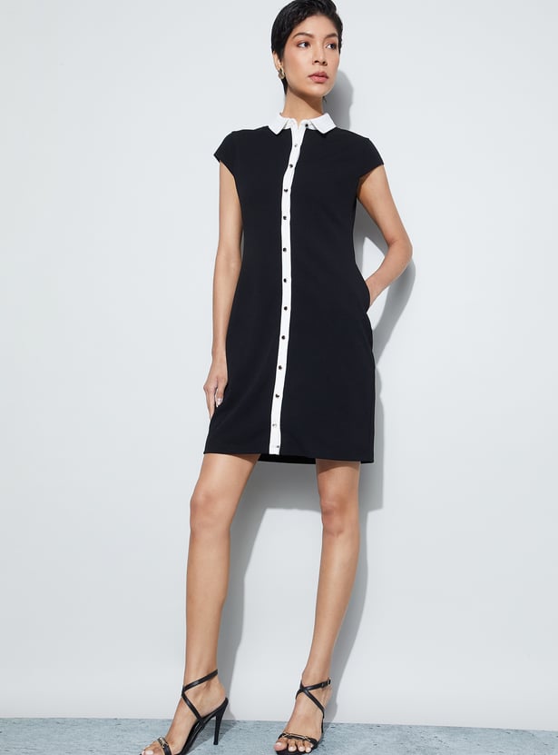 CODE CLASSIC Button-Down Shift Dress