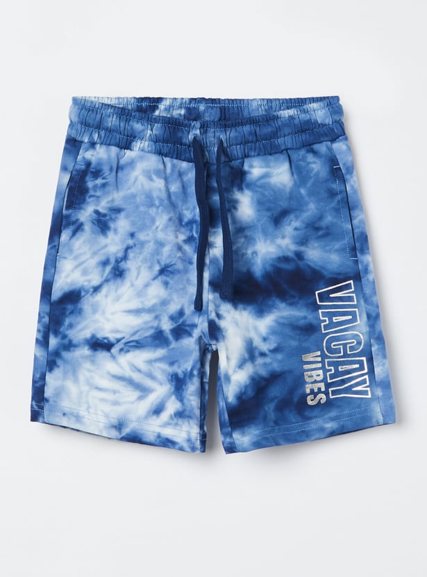 FAME FOREVER Boys Tie & Dye Regular Shorts