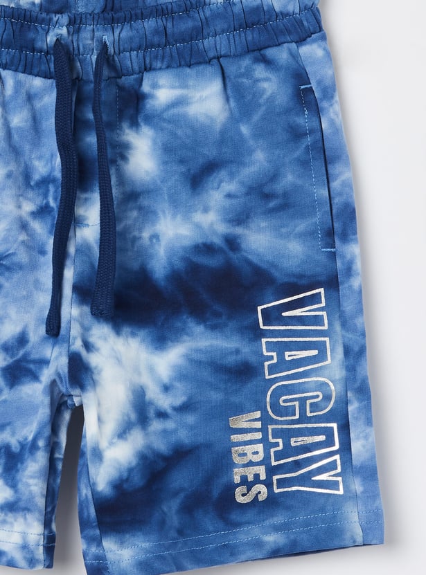 FAME FOREVER Boys Tie & Dye Regular Shorts