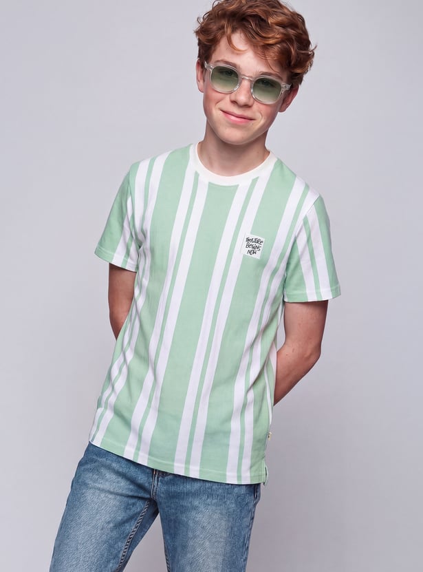 FAME FOREVER Boys Striped T-shirt