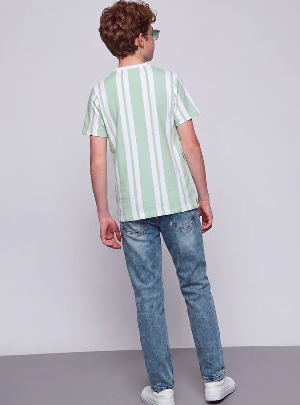 FAME FOREVER Boys Striped T-shirt
