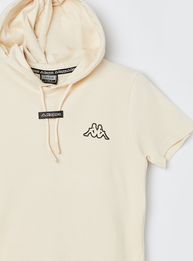 KAPPA Boys Solid Hooded T-shirt