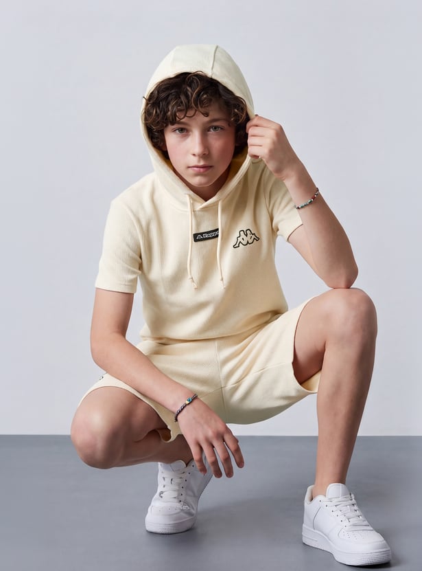 KAPPA Boys Solid Hooded T-shirt