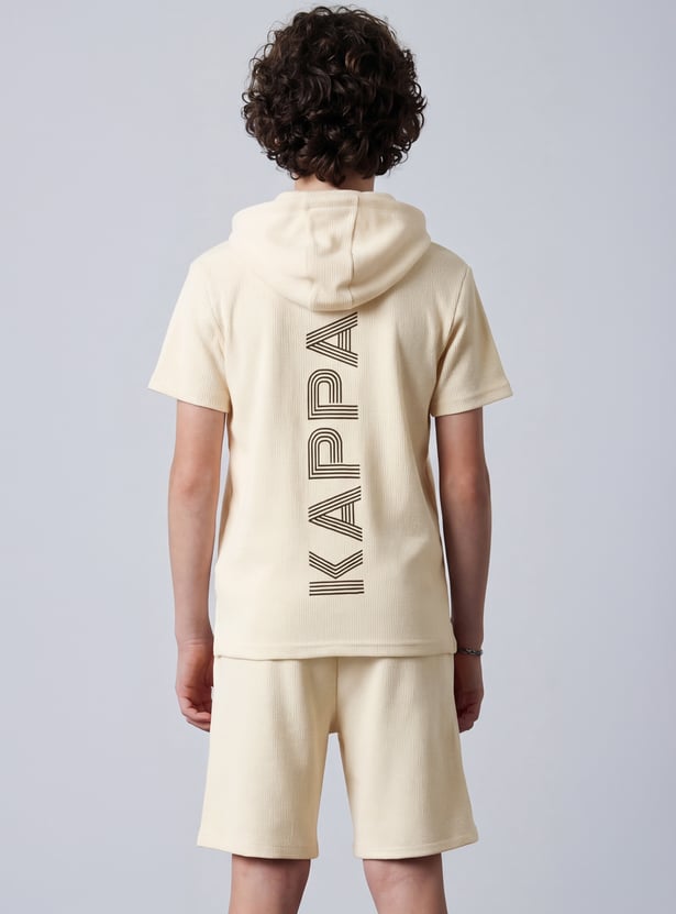 KAPPA Boys Solid Hooded T-shirt