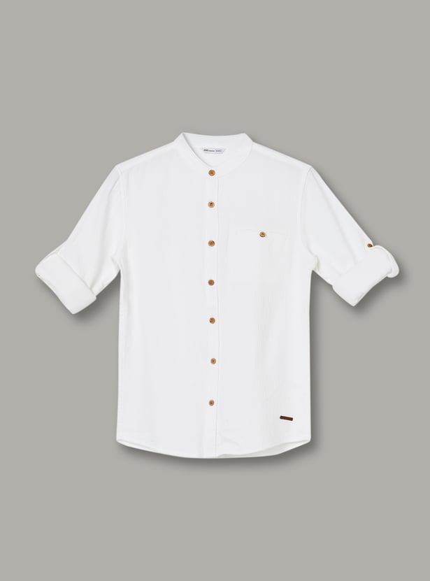 FAME FOREVER Boys Textured Shirt