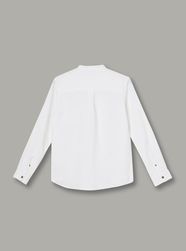 FAME FOREVER Boys Textured Shirt