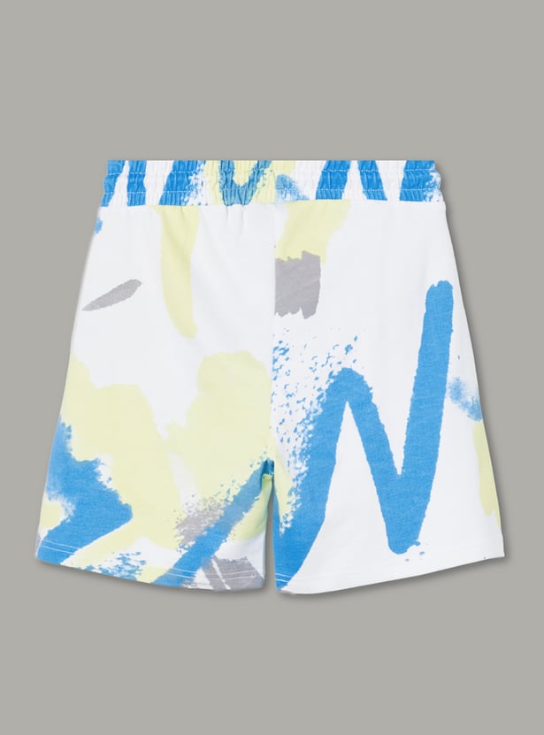 KAPPA Boys Graphic Print Shorts