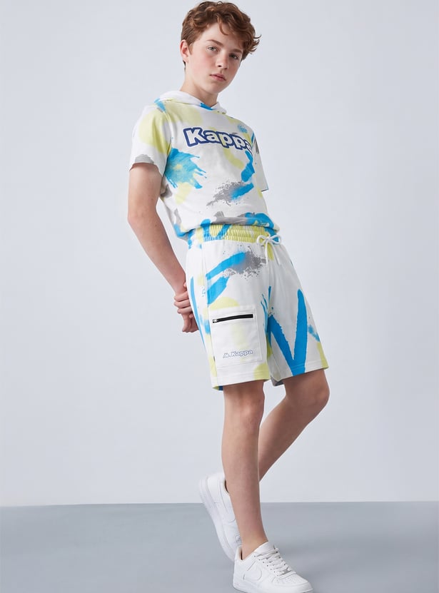 KAPPA Boys Graphic Print Shorts