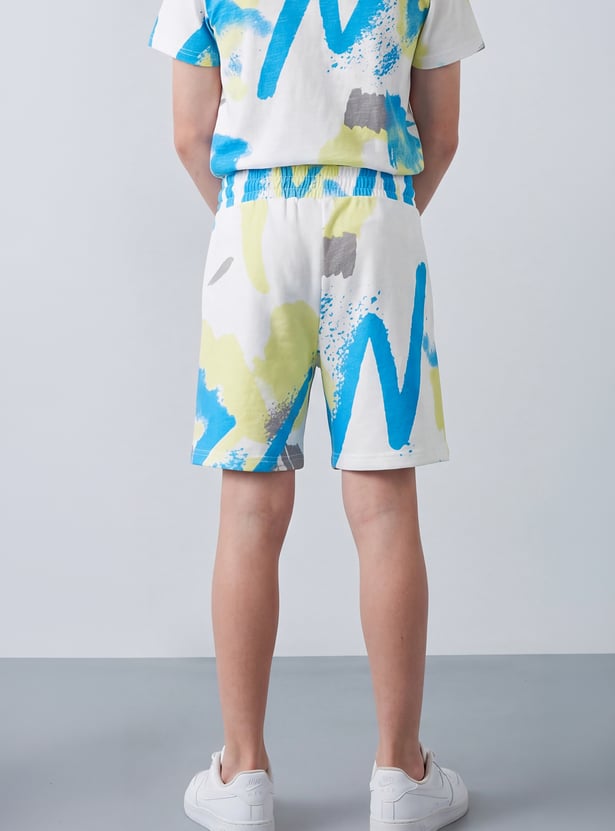 KAPPA Boys Graphic Print Shorts