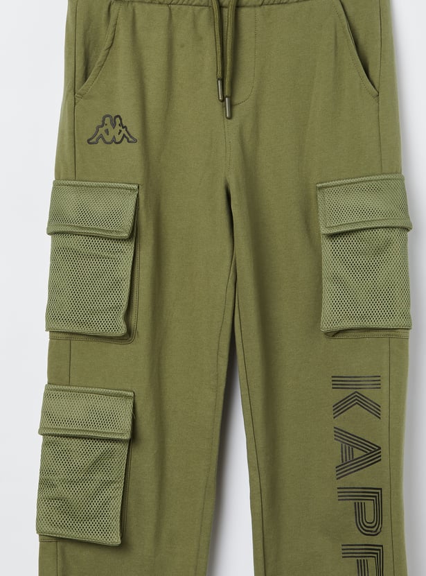 KAPPA Boys Graphic Print Track Pants