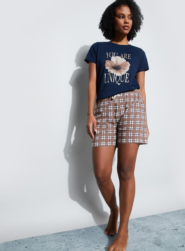 GINGER Checked Shorts
