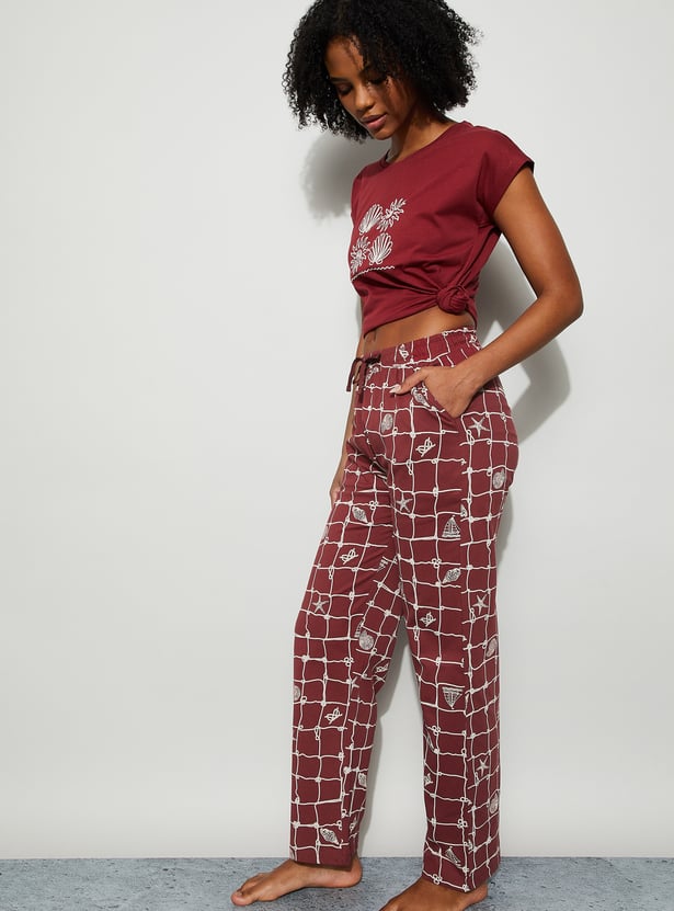 GINGER Nautical Print Pyjamas